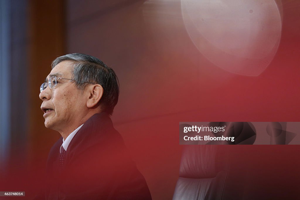 Bank Of Japan Governor Haruhiko Kuroda Briefing After Policy Meeting