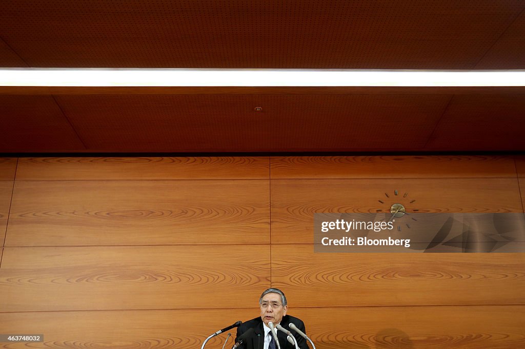 Bank Of Japan Governor Haruhiko Kuroda Briefing After Policy Meeting