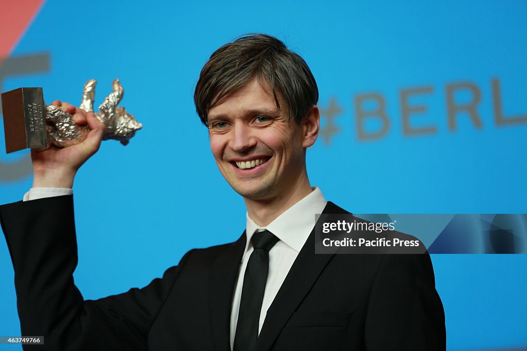 Sturla Brandth Grøvlen with a Silver Bear in hand at the...