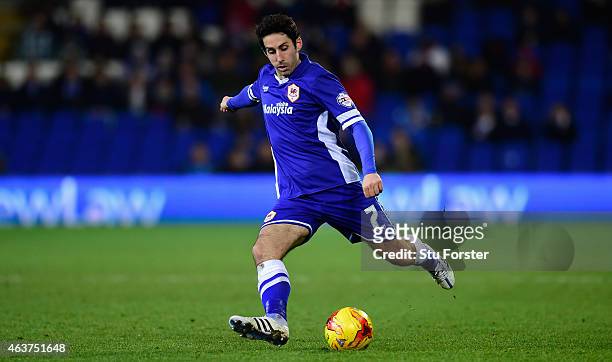 Peter Whittingham of Cardiff in action during the Sky Bet Championship match between Cardiff City and Blackburn Rovers at Cardiff City Stadium on...