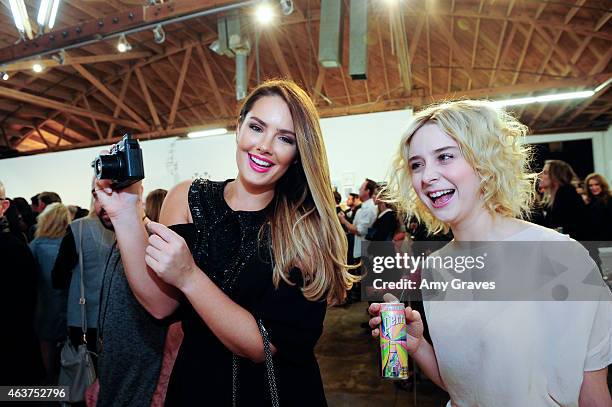Beau Dunn and Alessandra Torresani attend the 8th Annual Pieces of Heaven Art Auction Presented by Samsung Galaxy at MAMA Gallery on February 17,...