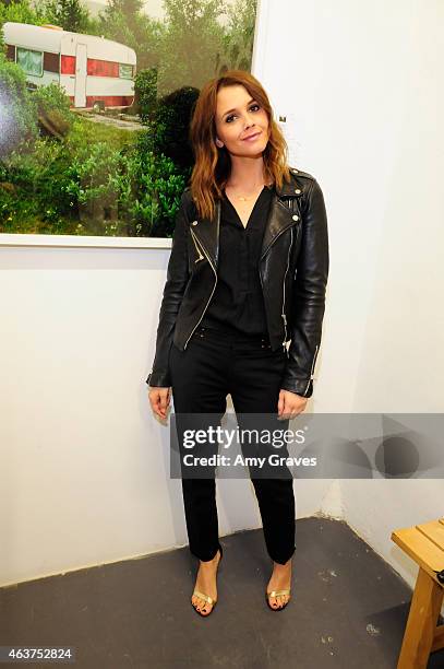 Alexandra Chando attends the 8th Annual Pieces of Heaven Art Auction Presented by Samsung Galaxy at MAMA Gallery on February 17, 2015 in Los Angeles,...