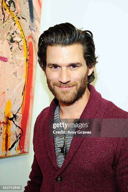 Johnny Whitworth attends the 8th Annual Pieces of Heaven Art Auction Presented by Samsung Galaxy at MAMA Gallery on February 17, 2015 in Los Angeles,...