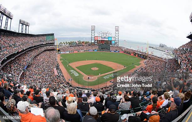 General view of AT&T Park during Game 3 of the NLCS between the San Francisco Giants and the St. Louis Cardinals at AT&T Park on Tuesday, October 14,...