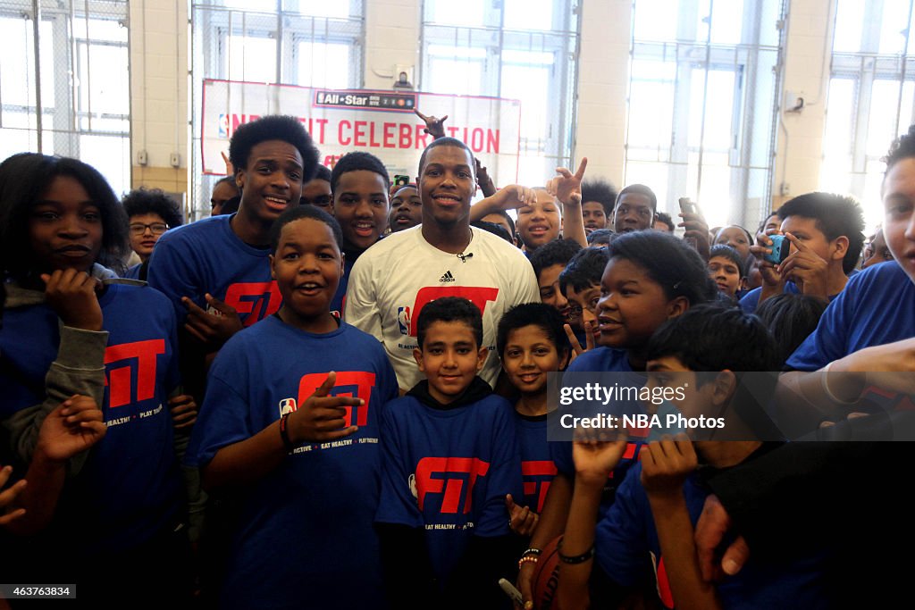 NBA Cares - NBA FIT Day of Service NBA All Star 2015