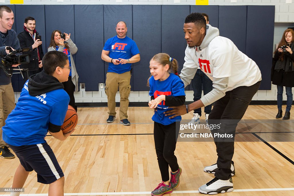 NBA Cares - NBA FIT Day of Service NBA All Star 2015