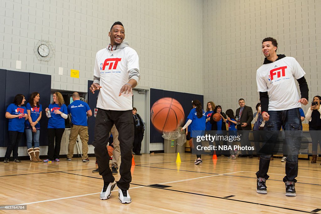 NBA Cares - NBA FIT Day of Service NBA All Star 2015