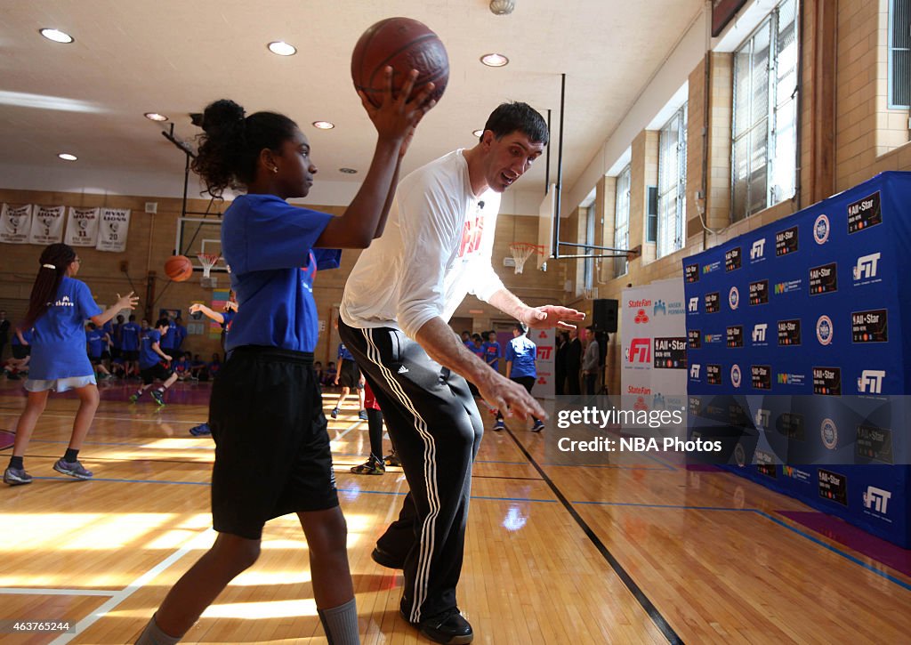 NBA Cares - NBA FIT Day of Service NBA All Star 2015