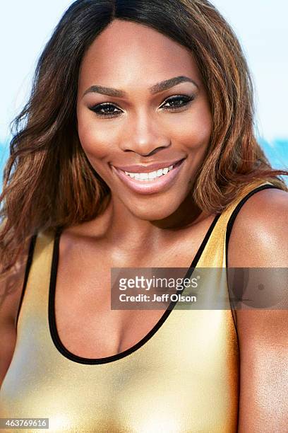 Athlete Serena Williams is photographed for Fitness Magazine in August 2012, in West Palm Beach, Florida.