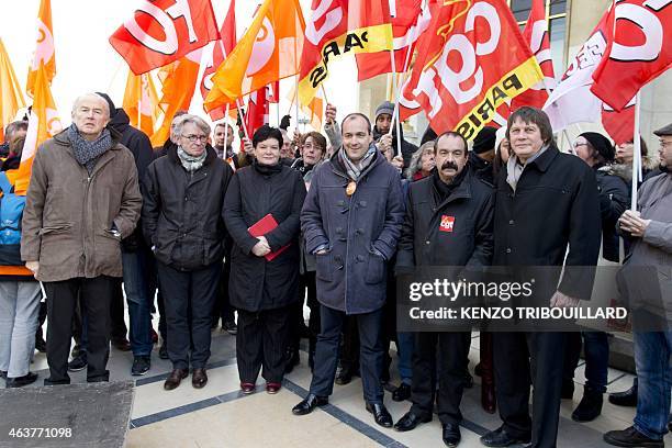 Leaders of workers trade unions Secretary General of Force Ouvriere Jean-Claude Mailly , Secretary General of the International Trade Union...