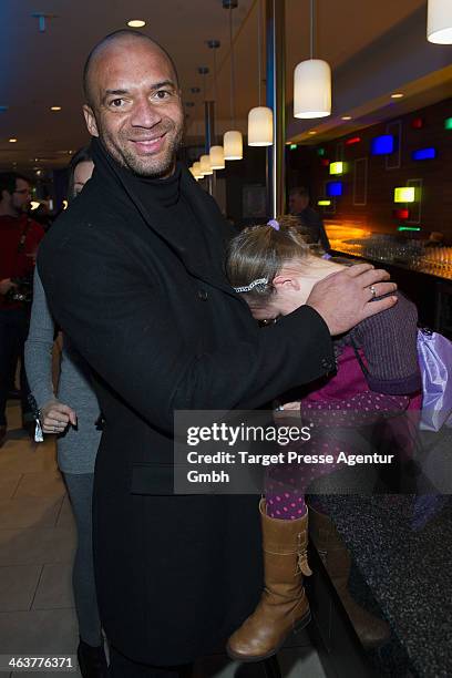 Detelf D! Soost and his daughter Ayana attend the Apassionata VIP Reception at O2 World on January 19, 2014 in Berlin, Germany.