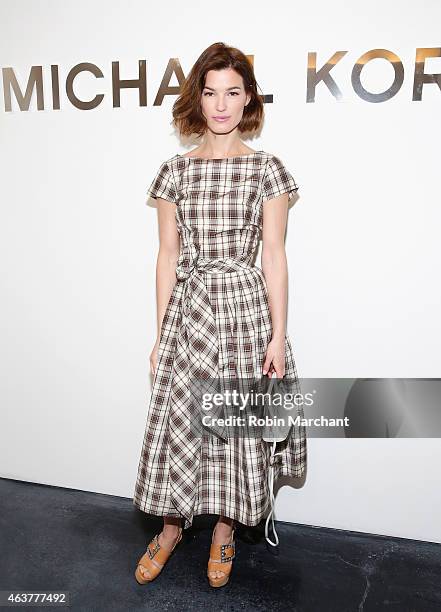 Hanneli Mustaparta attends Michael Kors at Spring Studios on February 18, 2015 in New York City.