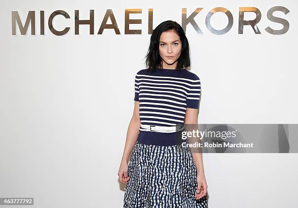 Leigh Lezark attends Michael Kors at Spring Studios on February 18, 2015 in New York City.