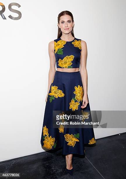 Allison Williams attends Michael Kors at Spring Studios on February 18, 2015 in New York City.