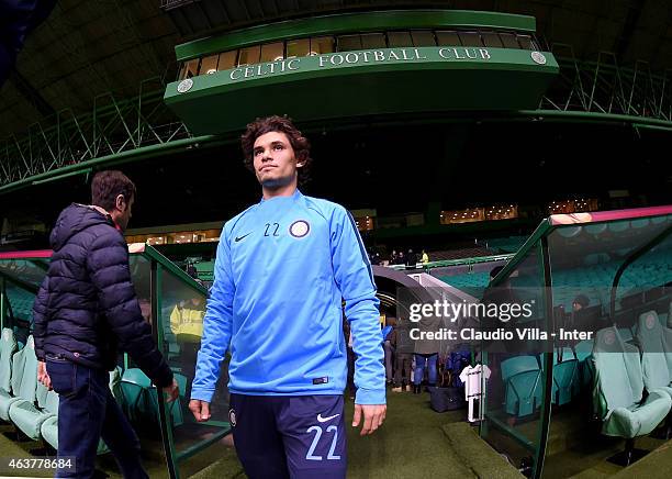 Dodo of FC Internazionale during a Training Session ahead the UEFA Europa League match between Celtic FC and FC Internazionale Milano at Celtic Park...