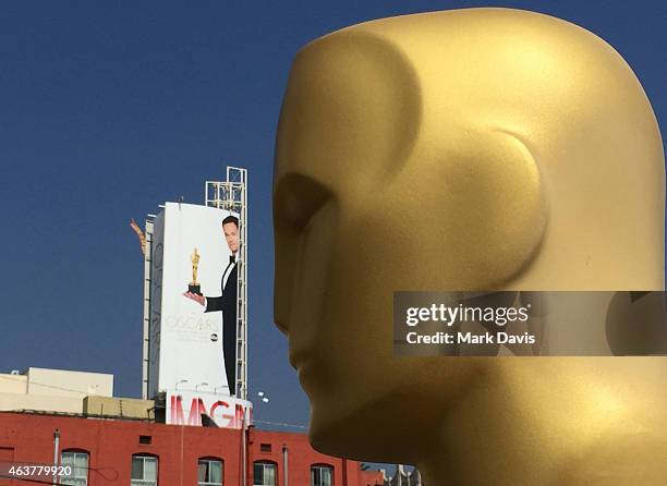 General view of atmosphere at the 87th Annual Academy Awards red carpet installation photo op held at Hollywood & Highland Center on February 18,...