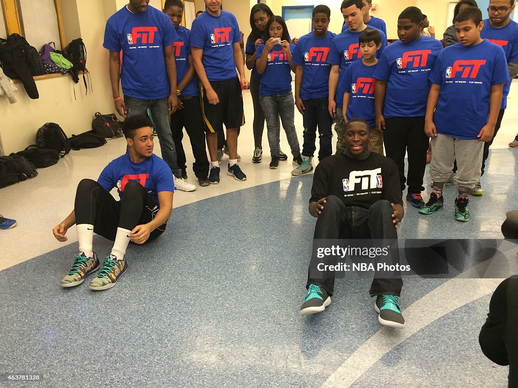 NBA Cares - NBA FIT Day of Service NBA All Star 2015