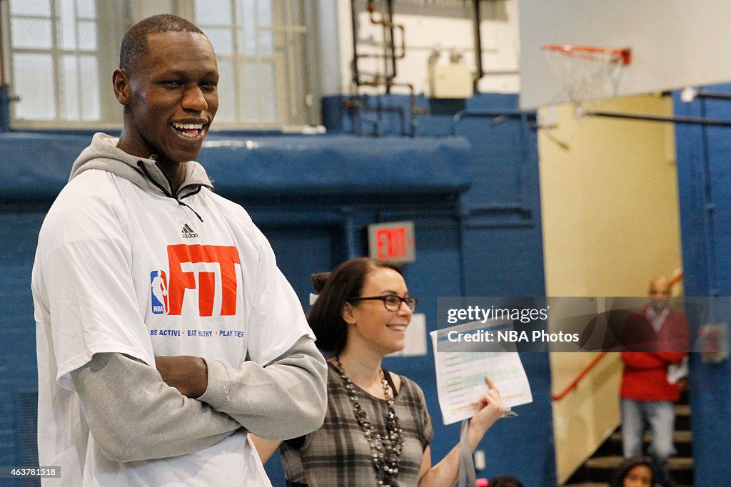 NBA Cares - NBA FIT Day of Service NBA All Star 2015