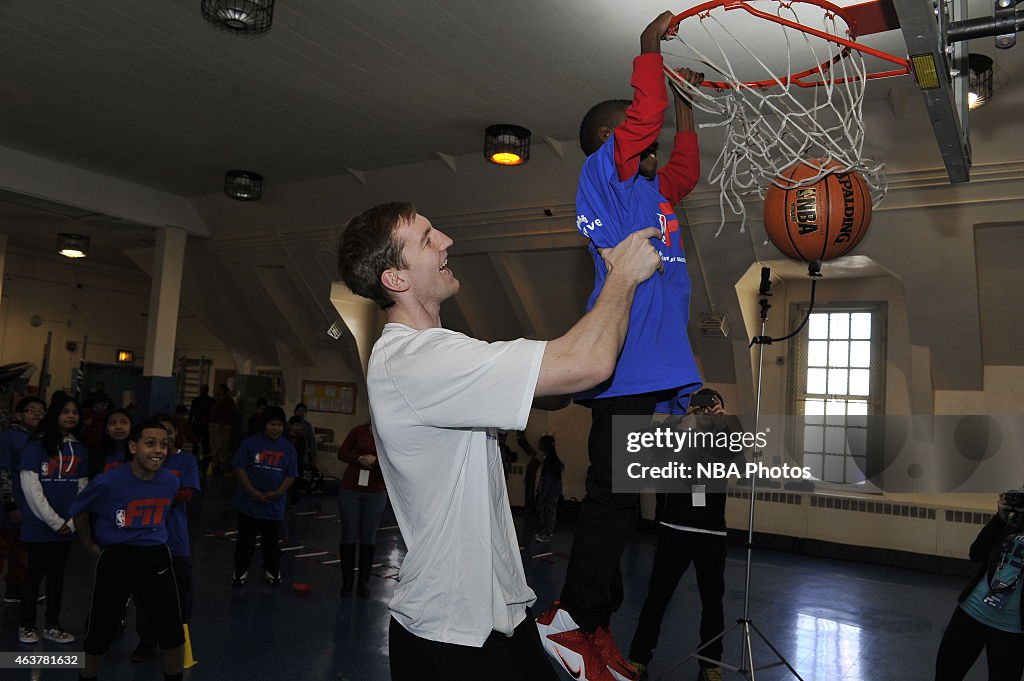 NBA Cares - NBA FIT Day of Service NBA All Star 2015