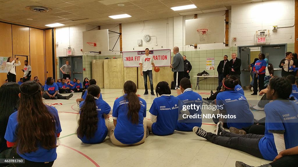 NBA Cares - NBA FIT Day of Service NBA All Star 2015