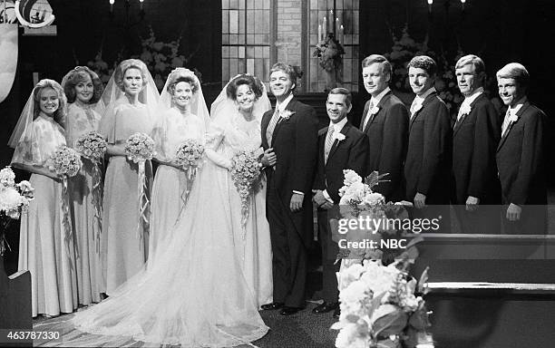 Doug Williams' & Julie Anderson Wedding" -- Pictured: Brook Bundy as Rebecca LeClair, Suzanne Rogers as Maggie Horton, Rosemary Forsyth as Laura...