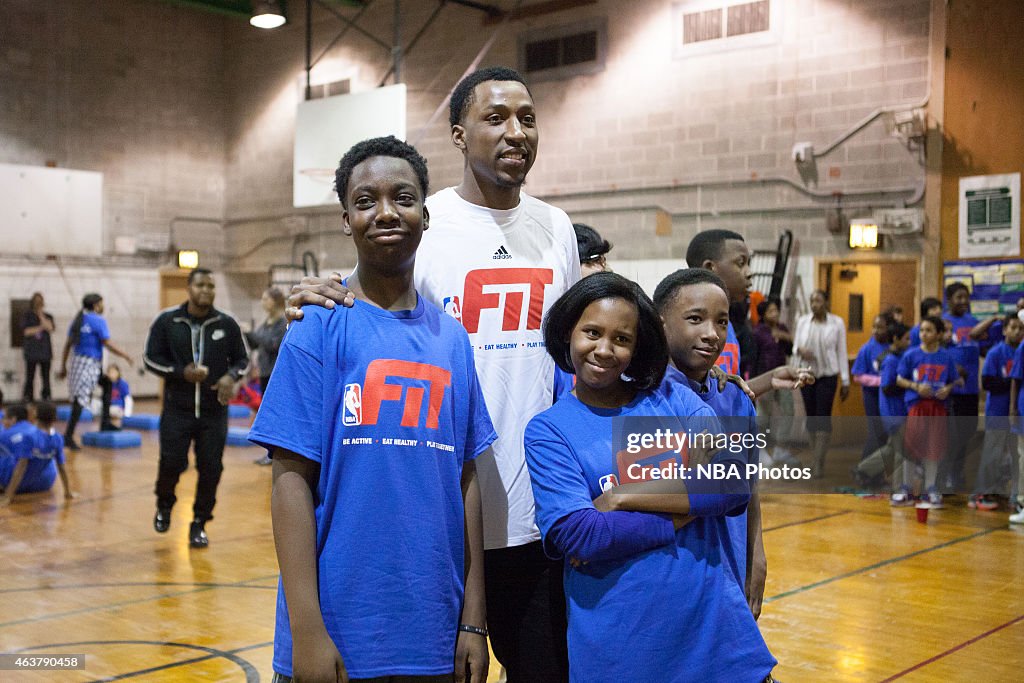 NBA Cares - NBA FIT Day of Service NBA All Star 2015