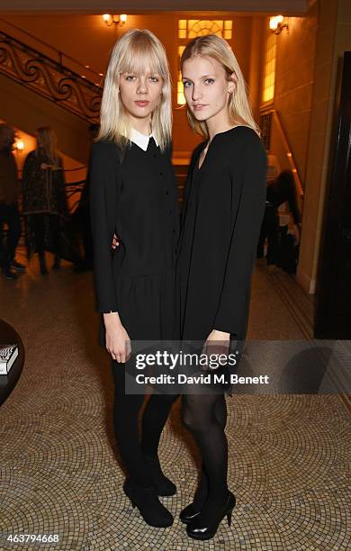 Marjan Jonkman and Irina Shipunova attend the launch of Premier Model Management founder Carole White's autobiography "Have I Said Too Much?: My Life...