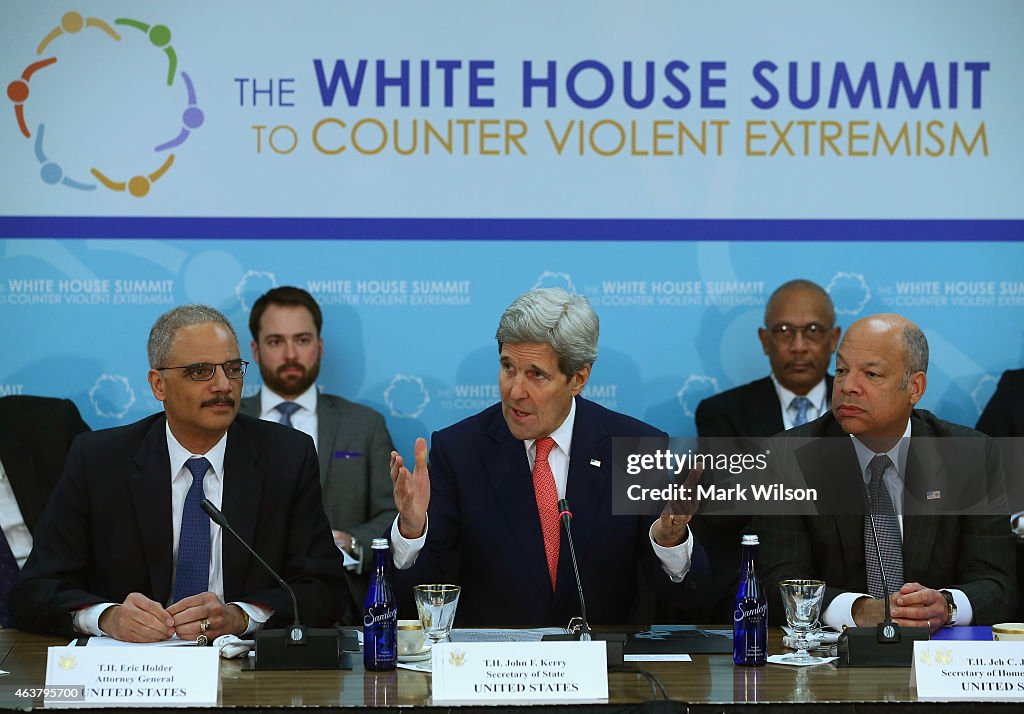 Secretary Kerry Of State Participates In The White House Summit On Countering Violent Extremism