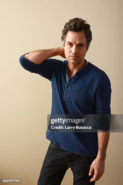Actor Mark Ruffalo poses for a portrait during the 2014 Sundance Film Festival at the Getty Images Portrait Studio at the Village At The Lift...