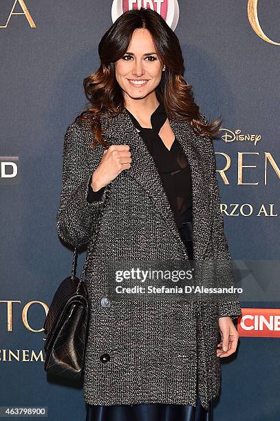 Michela Coppa attends "Cinderella" Screening held at Cinema Odeon on February 18, 2015 in Milan, Italy.