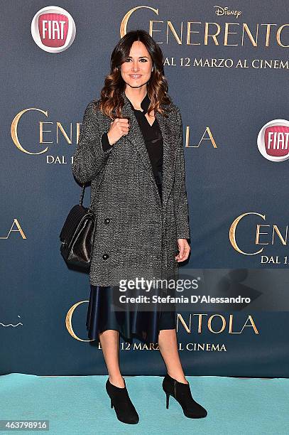 Michela Coppa attends "Cinderella" Screening held at Cinema Odeon on February 18, 2015 in Milan, Italy.