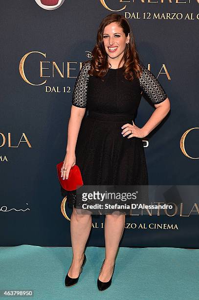 Clio Zammatteo attends "Cinderella" Screening held at Cinema Odeon on February 18, 2015 in Milan, Italy.
