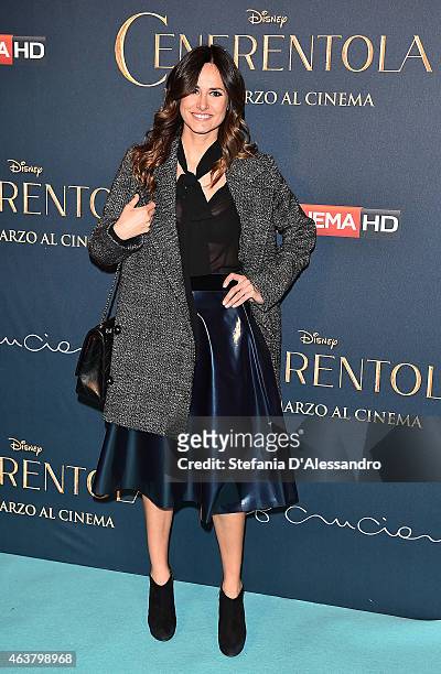 Michela Coppa attends "Cinderella" Screening held at Cinema Odeon on February 18, 2015 in Milan, Italy.