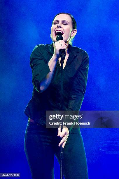 Singer Alison Moyet performs at the Huxleys on February 18, 2015 in Berlin, Germany.