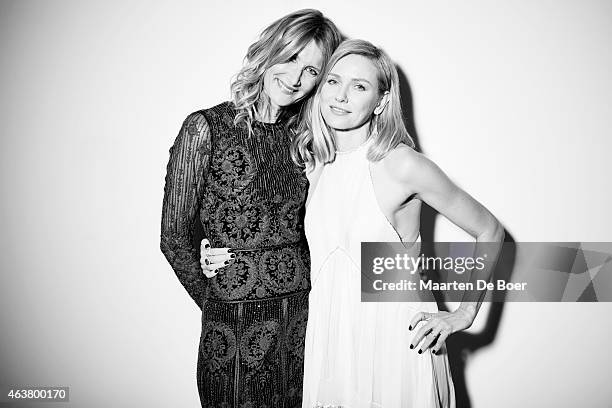 Actresses Laura Dern and Naomi Watts pose for a portrait at the 17th Costume Designers Guild Awards with presenting sponsor Lacoste at The Beverly...