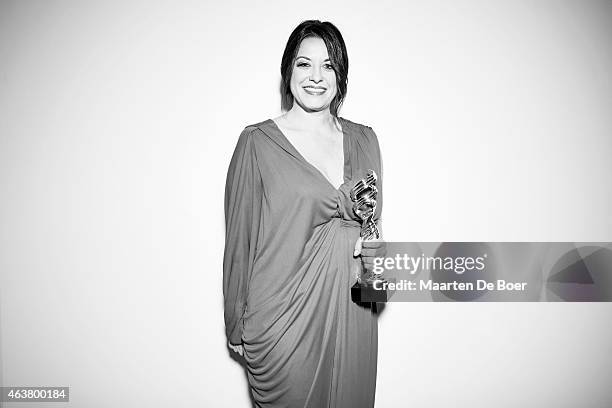 Costume Designer Jenny Eagan poses for a portrait at the 17th Costume Designers Guild Awards with presenting sponsor Lacoste at The Beverly Hilton...