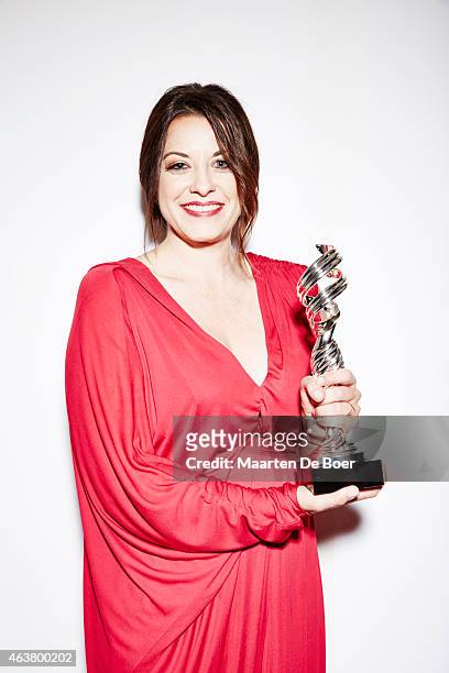 Costume Designer Jenny Eagan poses for a portrait at the 17th Costume Designers Guild Awards with presenting sponsor Lacoste at The Beverly Hilton...
