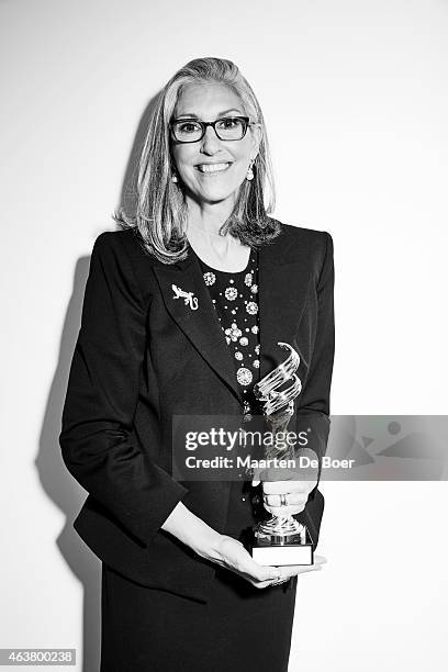 Honoree Dr. Deborah Nadoolman Landis poses for a portrait at the 17th Costume Designers Guild Awards with presenting sponsor Lacoste at The Beverly...