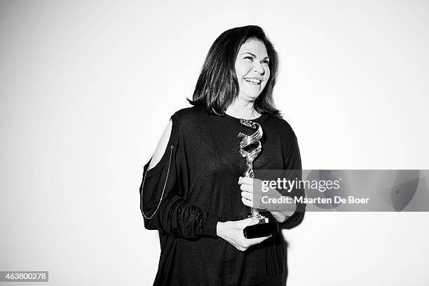 Costume Designer Coleen Atwood poses for a portrait at the 17th Costume Designers Guild Awards with presenting sponsor Lacoste at The Beverly Hilton...