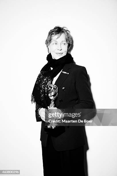 Costume Designer Milena Canonero poses for a portrait at the 17th Costume Designers Guild Awards with presenting sponsor Lacoste at The Beverly...