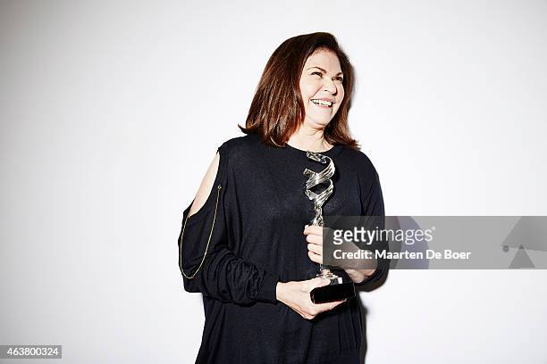 Costume Designer Coleen Atwood poses for a portrait at the 17th Costume Designers Guild Awards with presenting sponsor Lacoste at The Beverly Hilton...