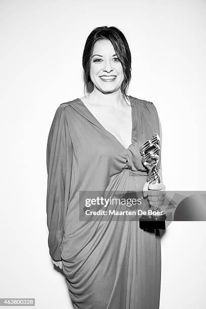 Costume Designer Jenny Eagan poses for a portrait at the 17th Costume Designers Guild Awards with presenting sponsor Lacoste at The Beverly Hilton...