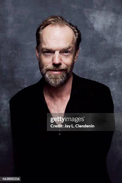Hugo Weaving is photographed for Los Angeles Times on January 24, 2015 in Park City, Utah. PUBLISHED IMAGE. CREDIT MUST READ: Jay L. Clendenin/Los...