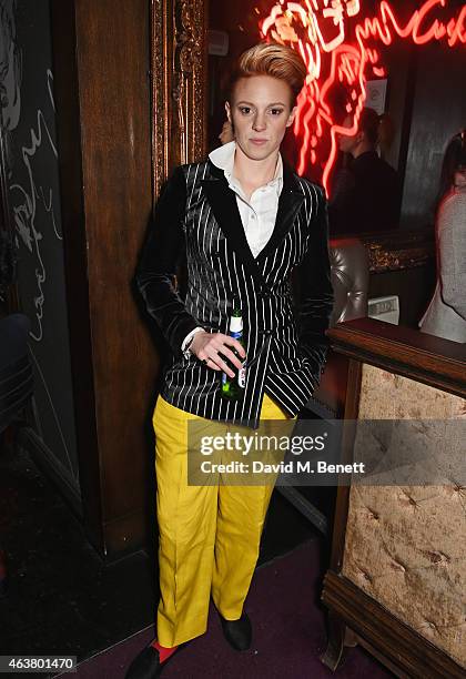 La Roux attends the NME Awards after party at Cuckoo Club on February 18, 2015 in London, England.