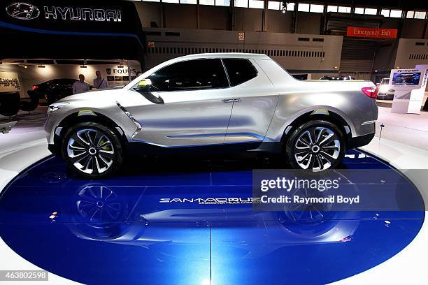 Hyundai Santa Cruz Crossover Truck Concept at the 107th Annual Chicago Auto Show at McCormick Place in Chicago, Illinois on FEBRUARY 13, 2015.