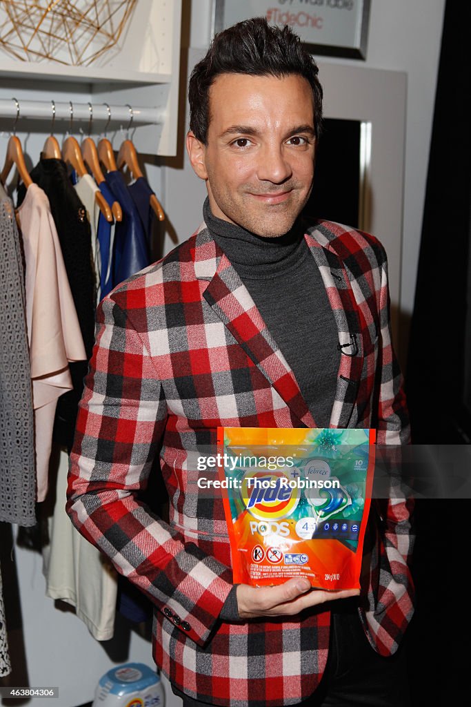 George Kotsiopoulos Visits Tide's Washable Closet At Mercedes-Benz Fashion Week Fall 2015