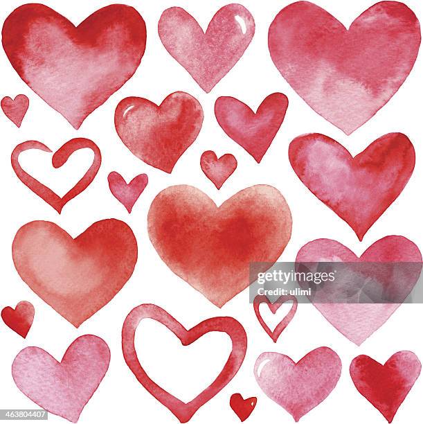 hearts - valentines pattern stock illustrations