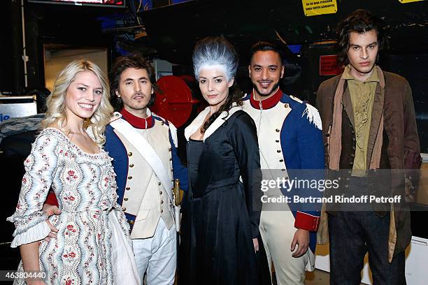 Team Musical Comedy "Marie Antoinette et le Chevalier de Maison Rouge" Aurore Delplace, Mickael Miro, Kareen Antonn, Slimane and Valentin Marceau...