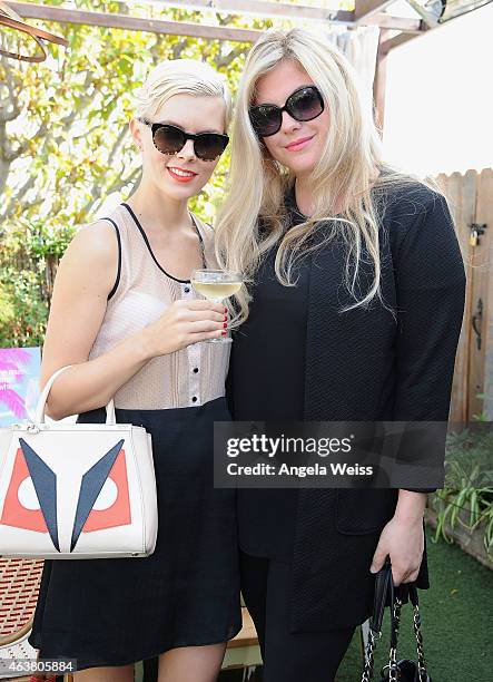 Stacy Suaya and Anne Thorton attend the Maison De Mode Oscar week lunch hosted by Rosario Dawson, Amanda Hearst, Hassan Pierre & Spotify at Petit...