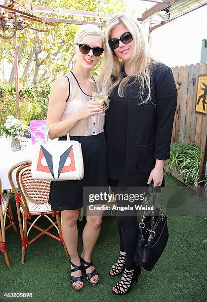 Stacy Suaya and Anne Thorton attend the Maison De Mode Oscar week lunch hosted by Rosario Dawson, Amanda Hearst, Hassan Pierre & Spotify at Petit...